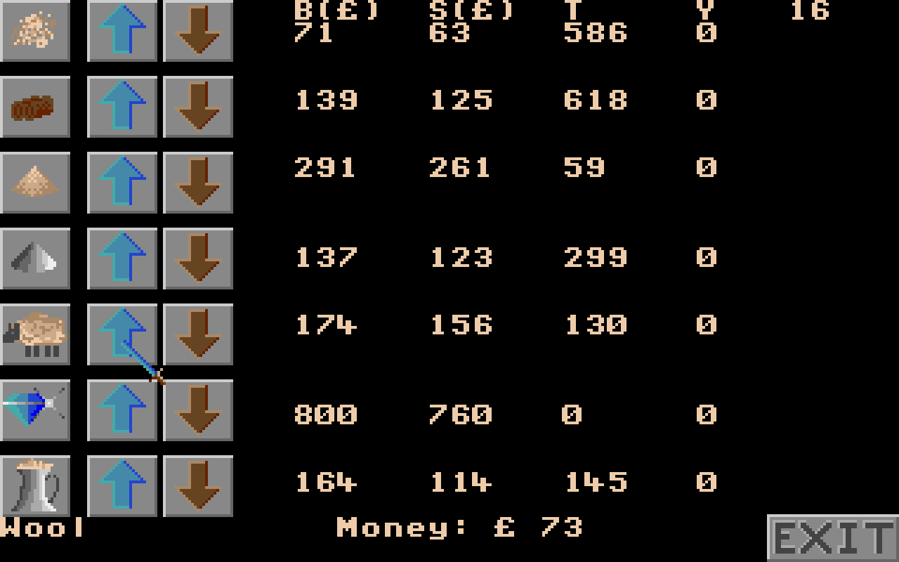Trader II atari screenshot